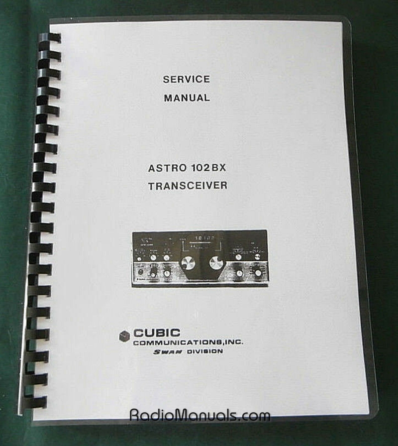 Swan 102BX Service Manual - Click Image to Close