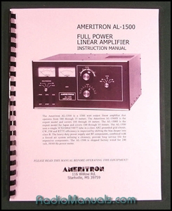 Ameritron AL-1500 Instruction Manual - Click Image to Close