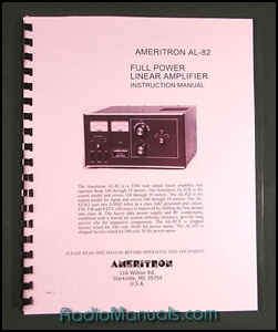 Ameritron AL-82 Instruction Manual