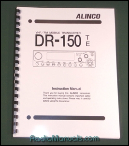 Alinco DR-150T/E Instruction Manual