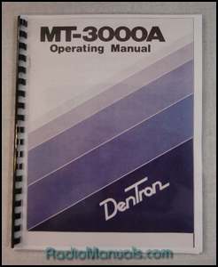 Dentron mt-3000a manual