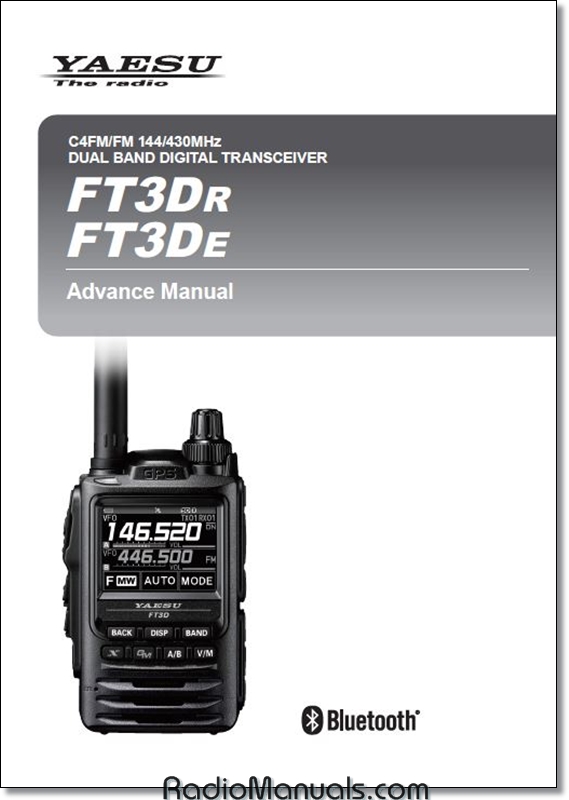 Yaesu FT3Dr FT3De Advanced Instruction Manual