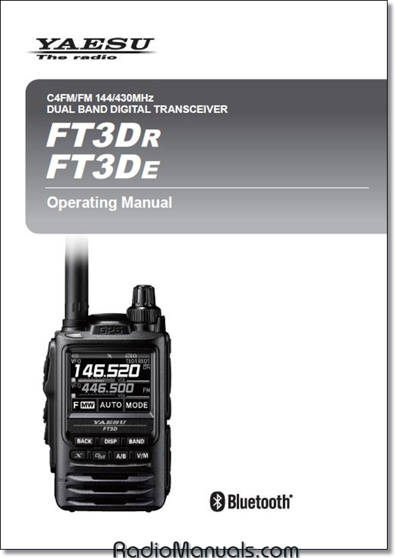 Yaesu FT3Dr FT3De Operating Manual