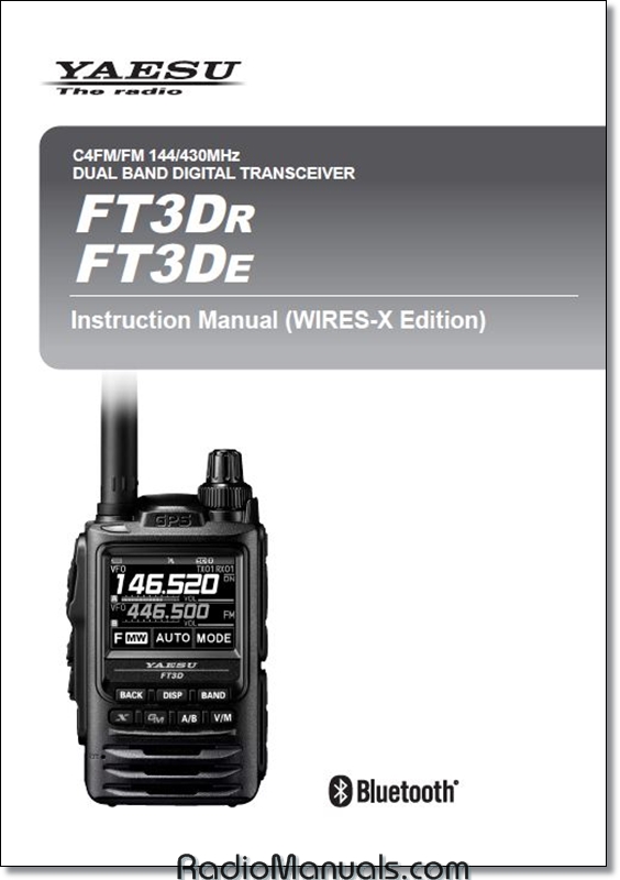 Yaesu FT3Dr FT3De Instruction Manual Wires-X Edition - Click Image to Close