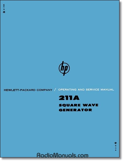 HP 2011A Operating & Service Manual