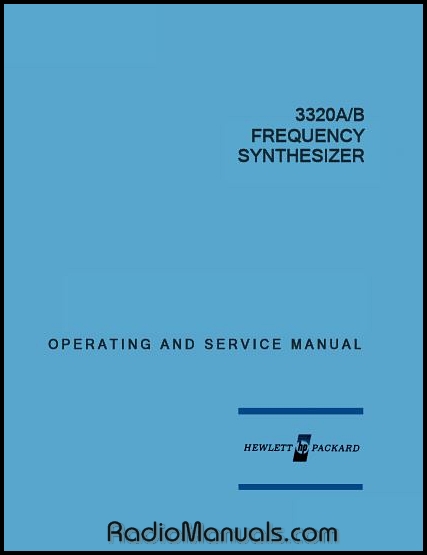 HP 3320A/B Operating & Service Manual HP 3320A/B Operating & Service Manual