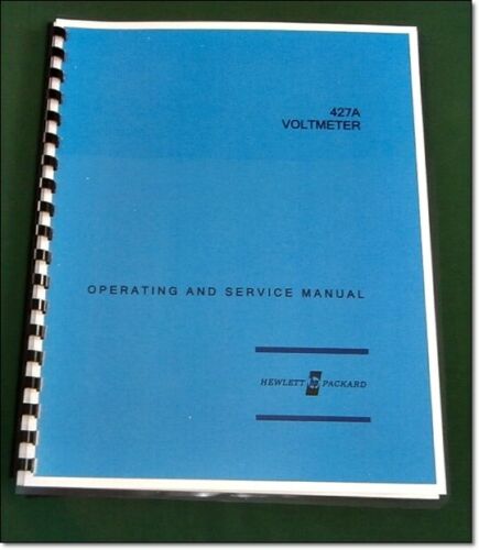 HP 427A Operating & Instruction Manual HP 427A Operating & Instruction Manual