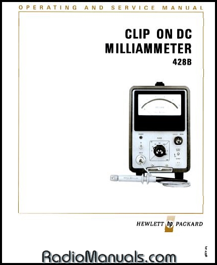 HP 428B Service & Operation Manual (late) HP 428B Service & Operation Manual (late)