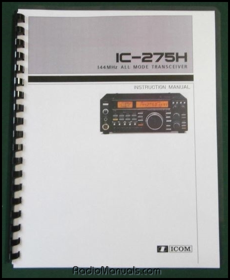 Icom IC-275H Instruction Manual