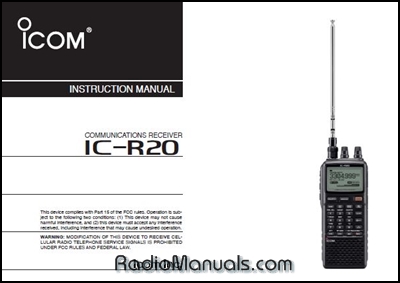Icom IC-R20 Instruction Manual Icom IC-R20 Instruction Manual