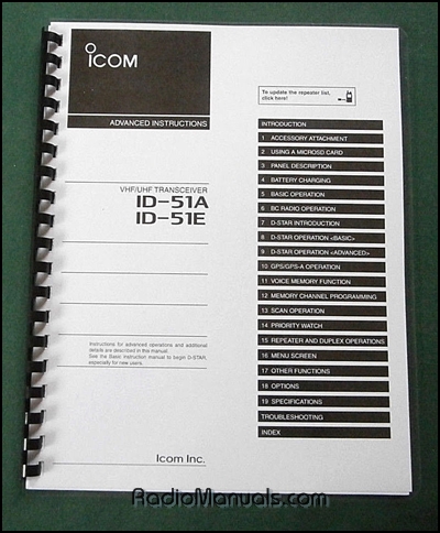 Icom ID-51A / ID-51E Instruction Manual