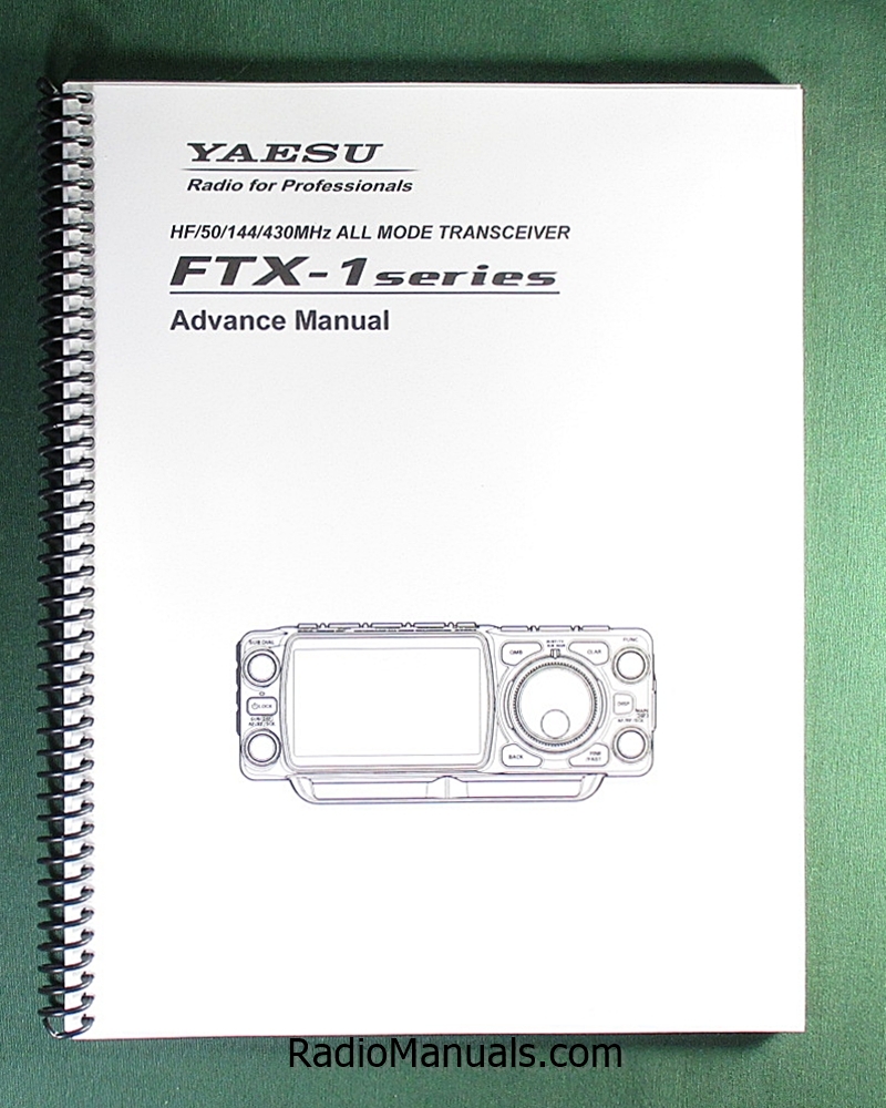Yaesu FTX-1 Advance Operations Manual