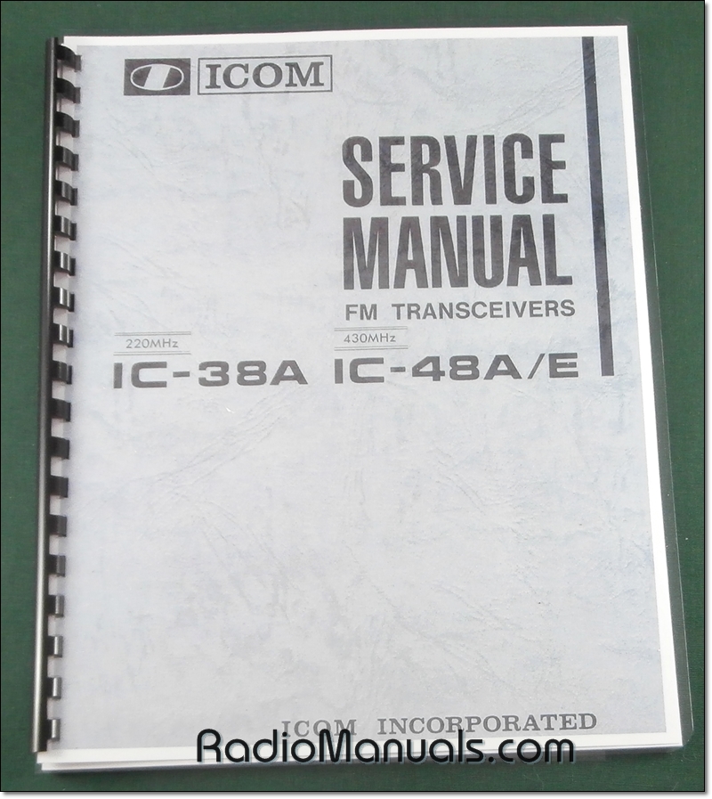 Icom IC-38A IC-48A/E Service Manual - Click Image to Close