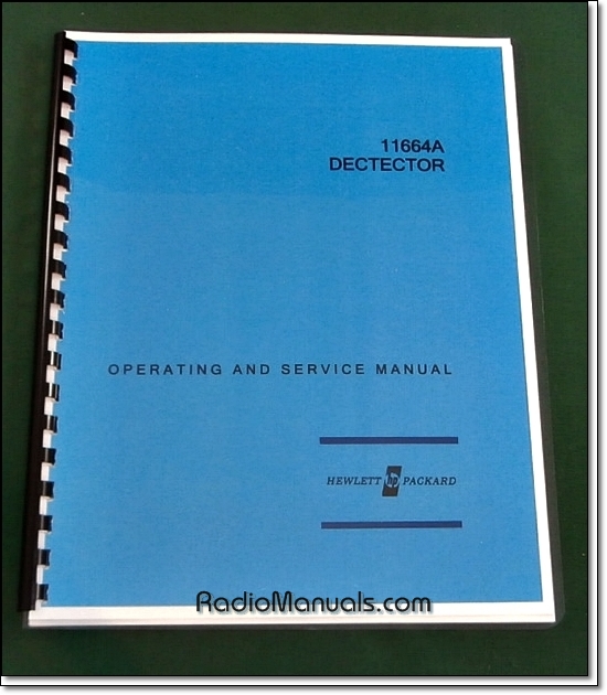 HP 11664A Operating & Service Manual - Click Image to Close