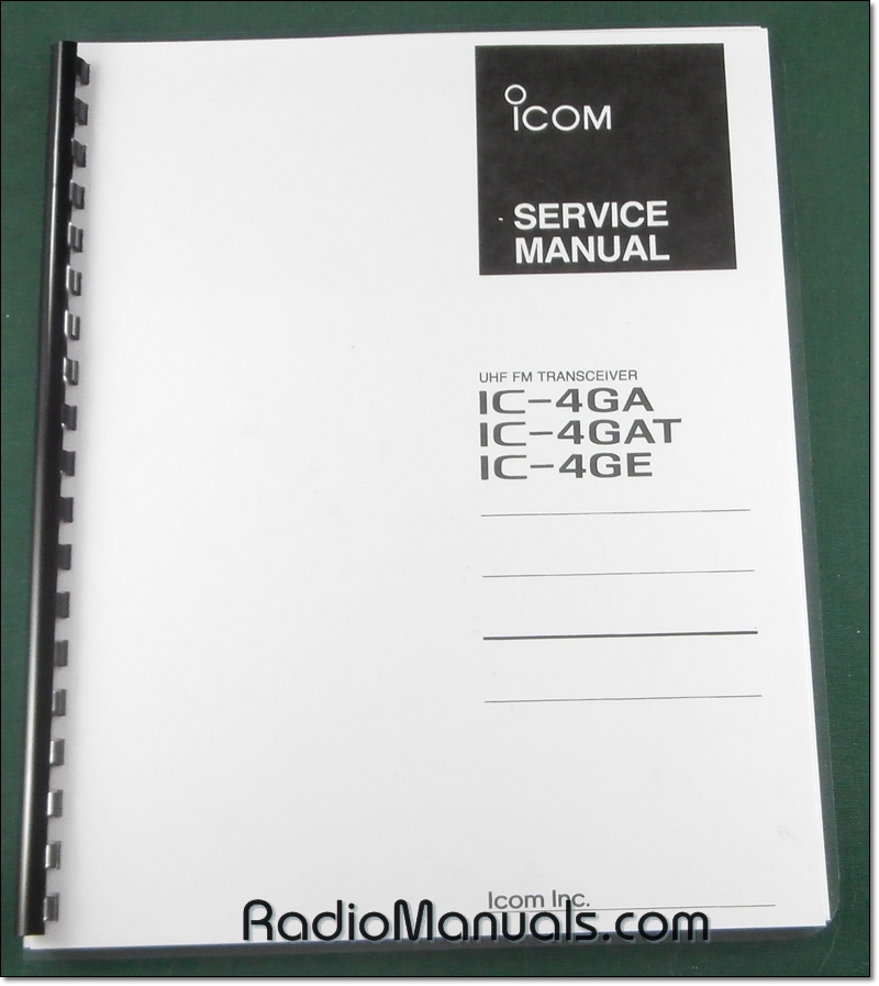 Icom IC-4GA/T/E Service Manual - Click Image to Close