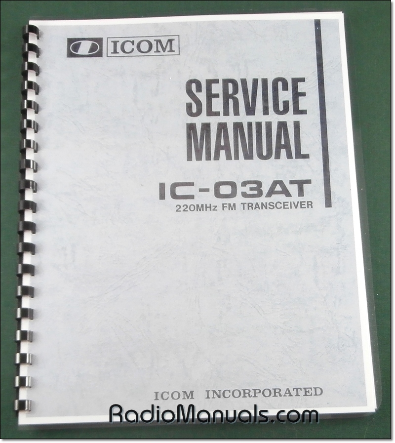 Icom IC-03AT Service Manual