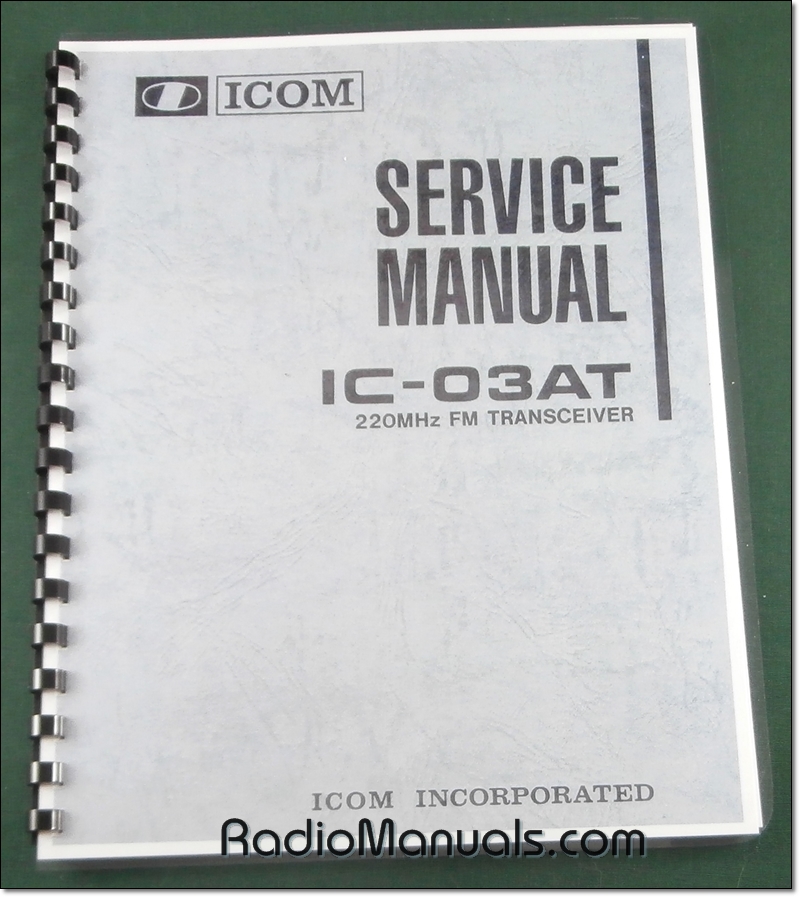 Icom IC-03AT Service Manual - Click Image to Close