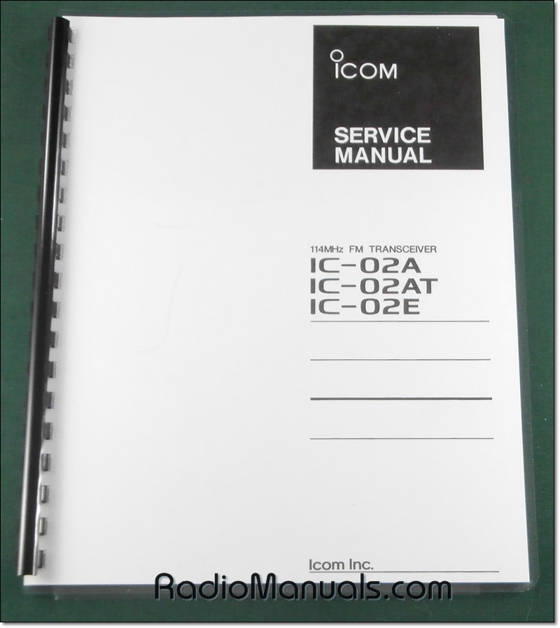 Icom IC-02AT Service Manual