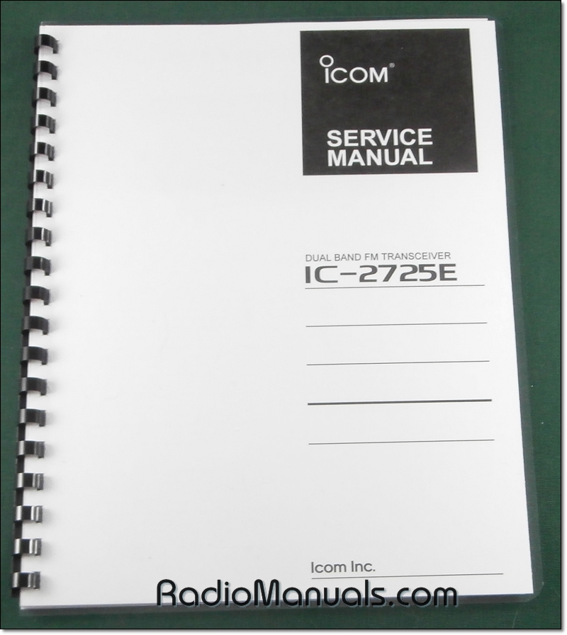 Icom IC-2725E Service Manual - Click Image to Close