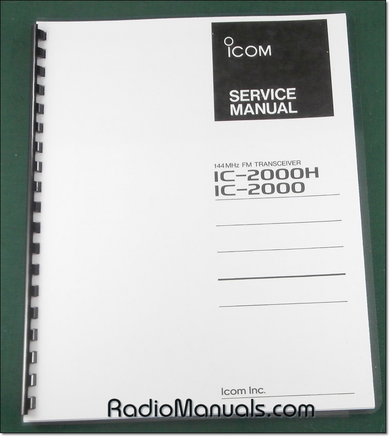 Icom IC-2000/H Service Manual