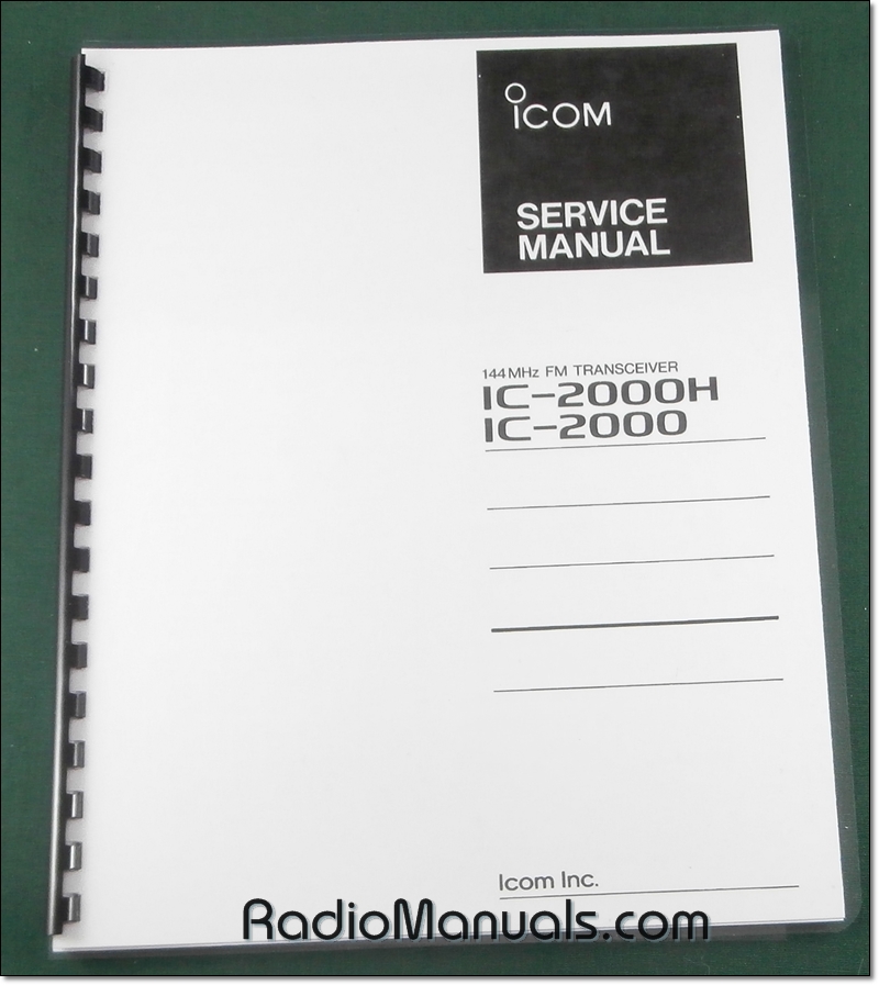 Icom IC-2000/H Service Manual - Click Image to Close