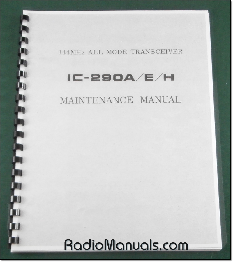 Icom IC-290A/E/H Service Manual - Click Image to Close