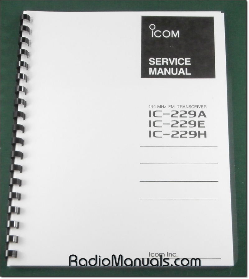 Icom IC-229A/E/H Service Manual