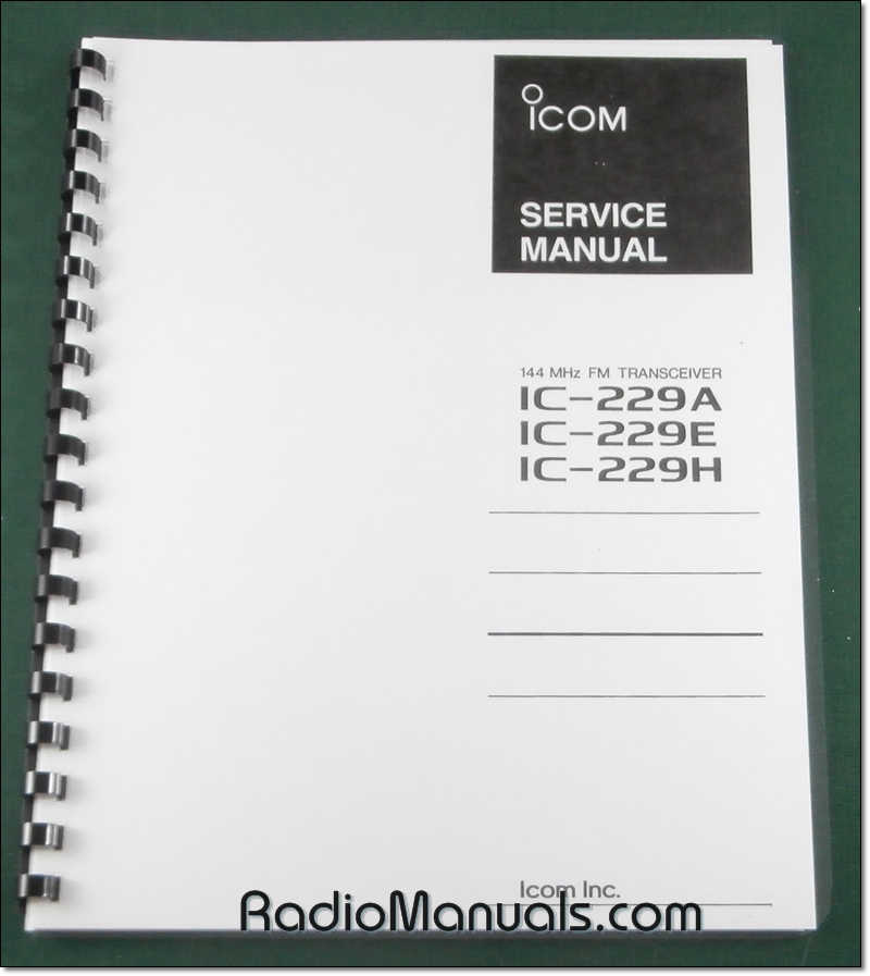 Icom IC-229A/E/H Service Manual - Click Image to Close