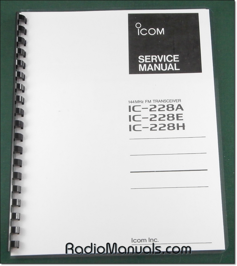 Icom IC-228A/E/H Service Manual