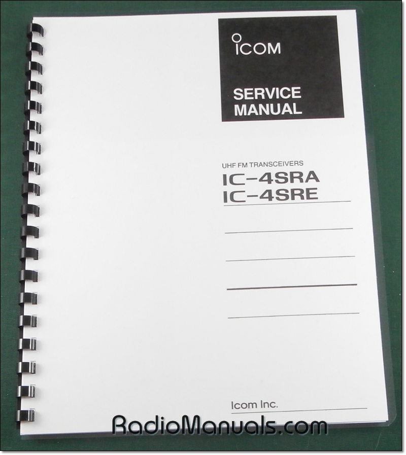 Icom IC-4SRA/SRE Service Manual - Click Image to Close