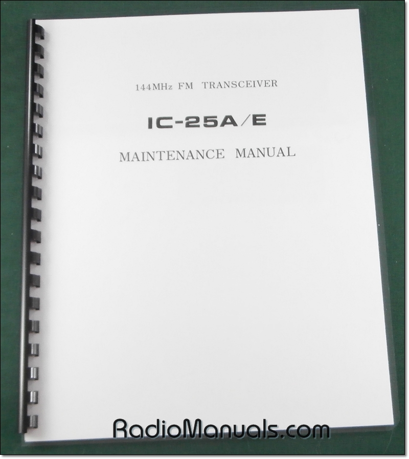 Icom IC-25A / IC-25E Service Manual