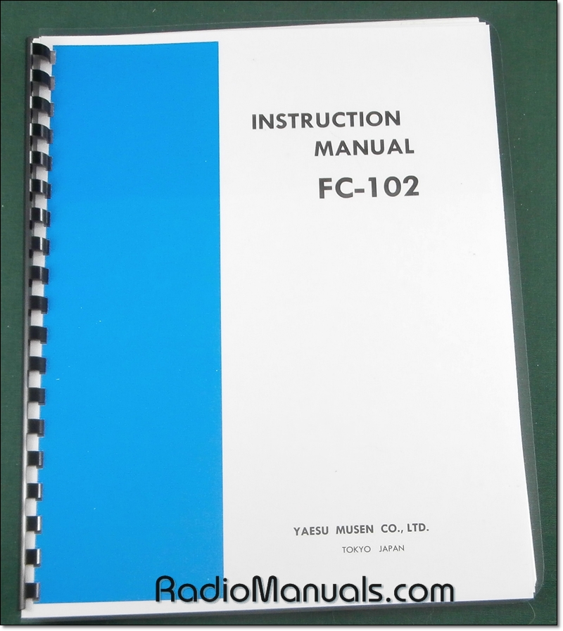 Yaesu FC-102 Instruction Manual