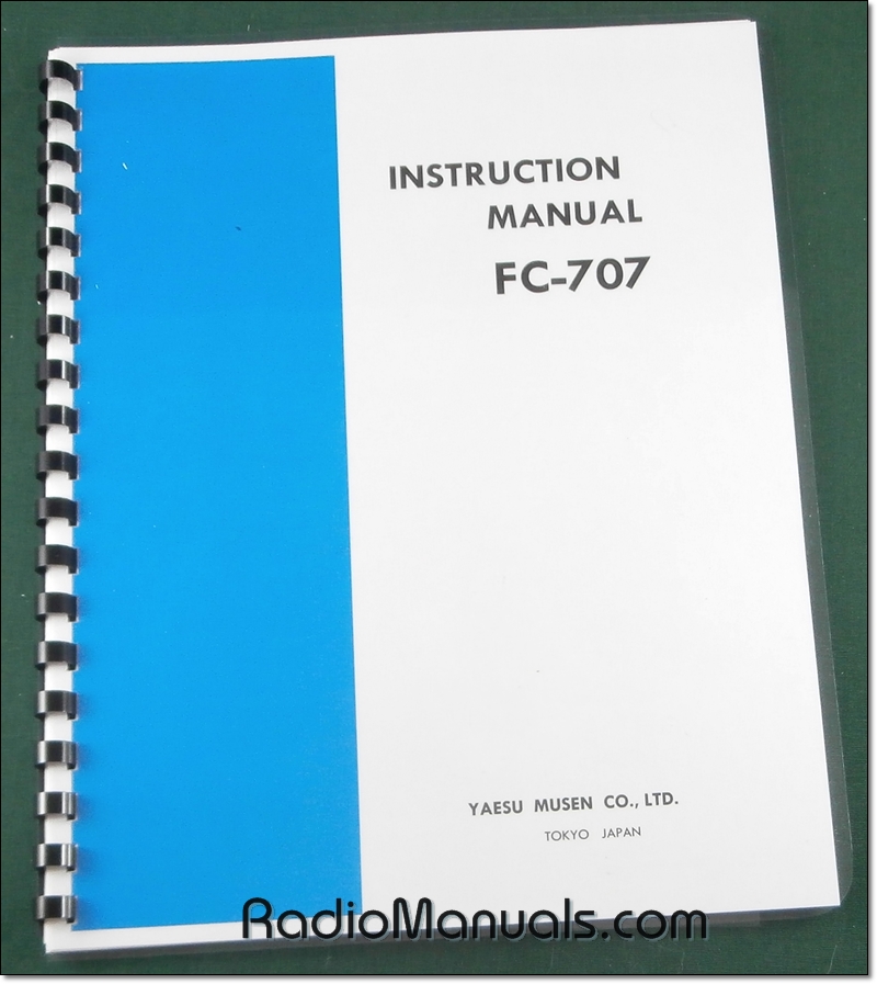 Yaesu FC-707 Instruction Manual - Click Image to Close