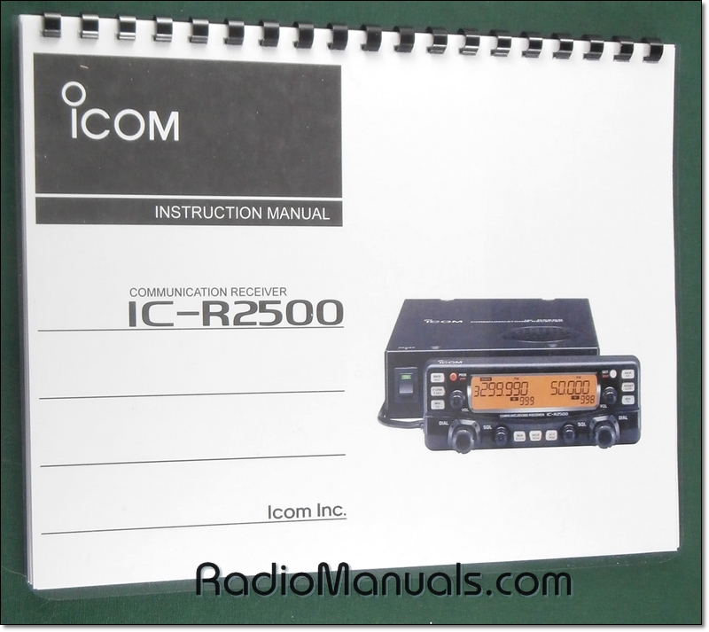 Icom IC-R2500 Instruction Manual Icom IC-R2500 Instruction Manual