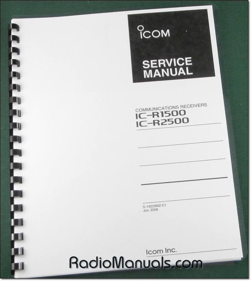 Icom IC-R1500 / R2500 Service Manual Icom IC-R1500 / R2500 Service Manual