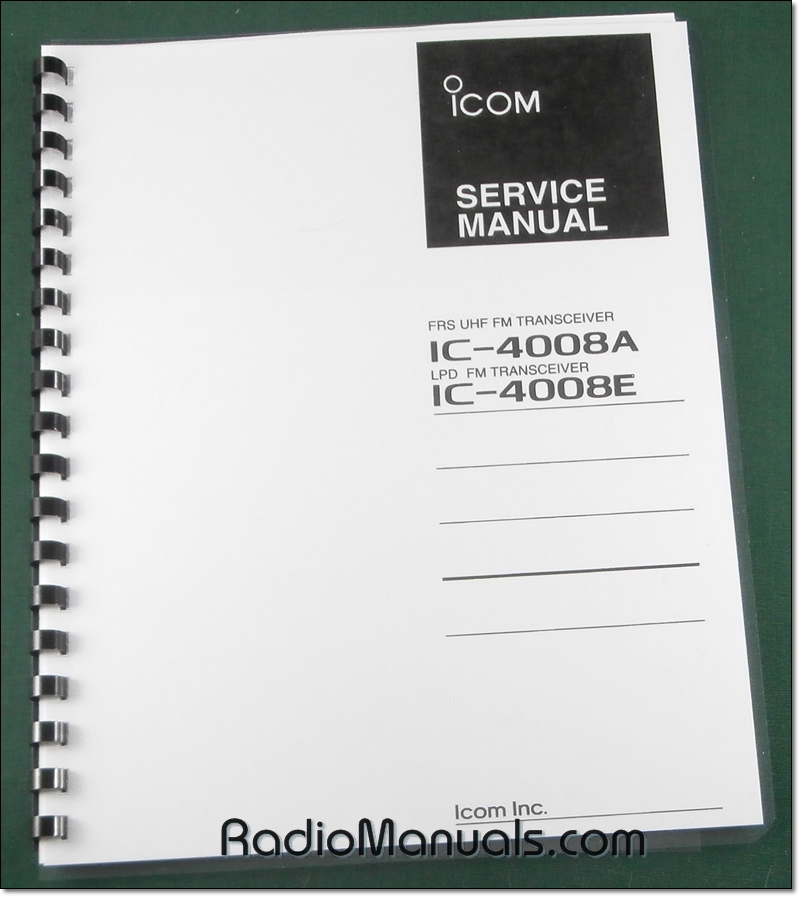 Icom IC-4008 / IC-4008MKII Service Manual - Click Image to Close