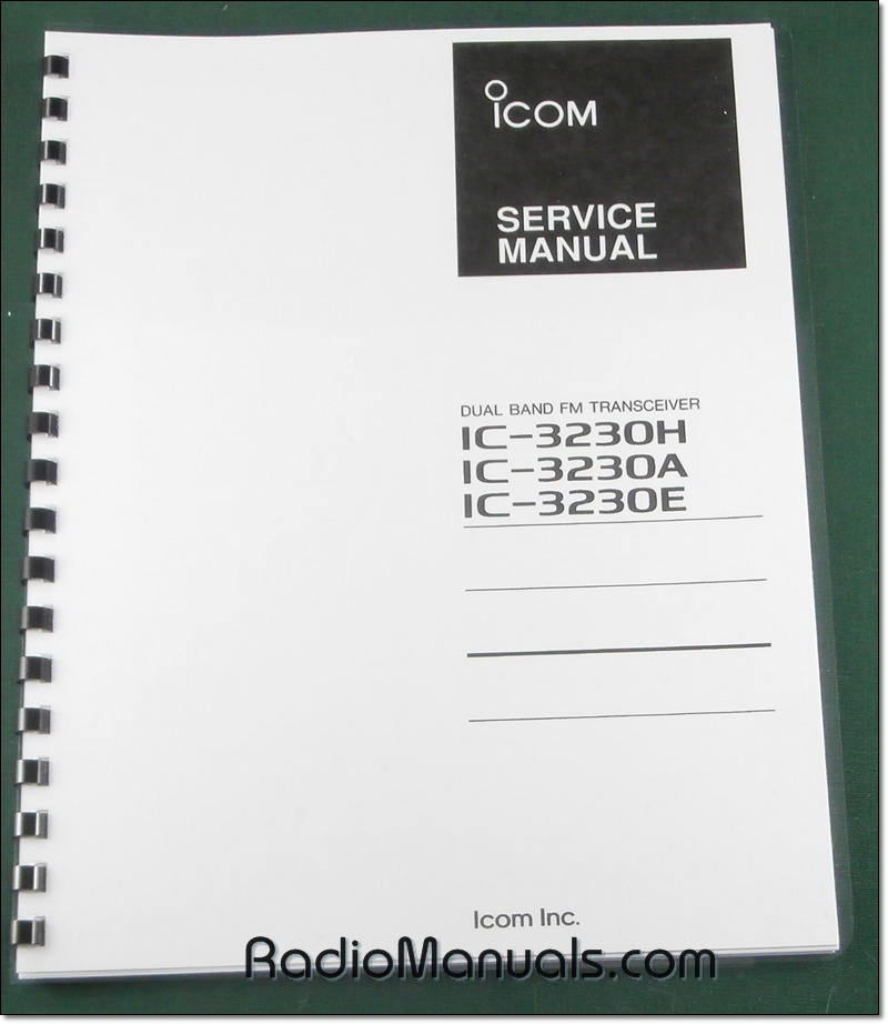 Icom IC-3230A/E/H Service Manual