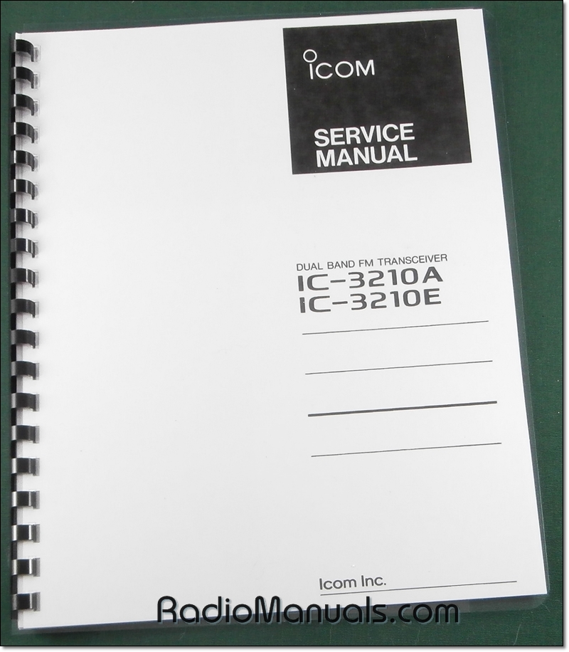 Icom IC-3210A/E Service Manual - Click Image to Close