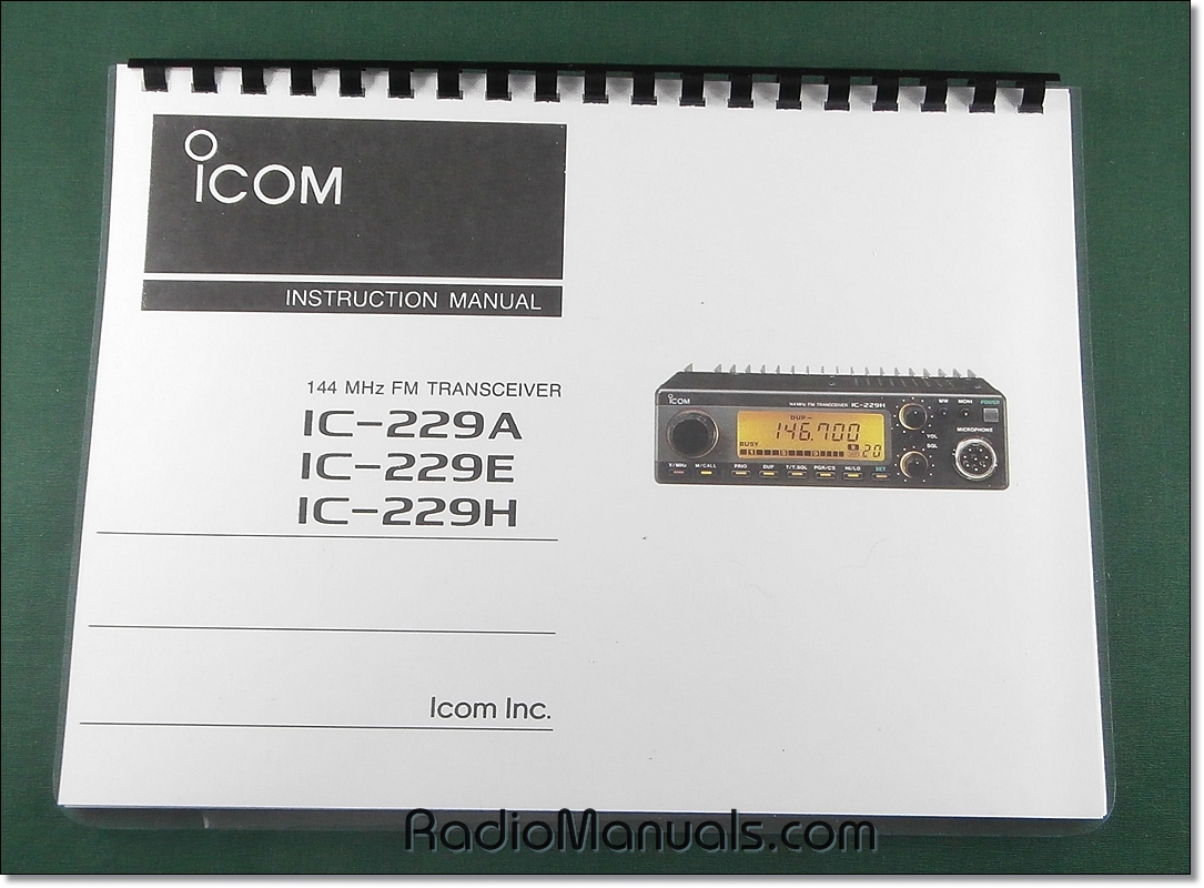 Icom IC-229A/E/H Instruction Manual