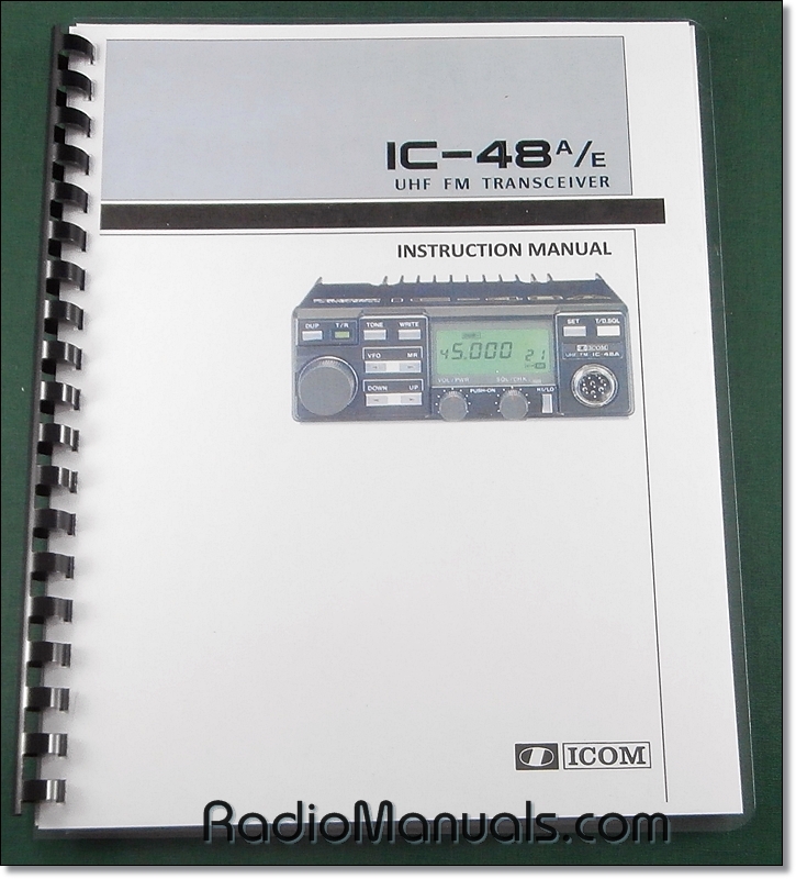 Icom IC-48A/E Instruction Manual