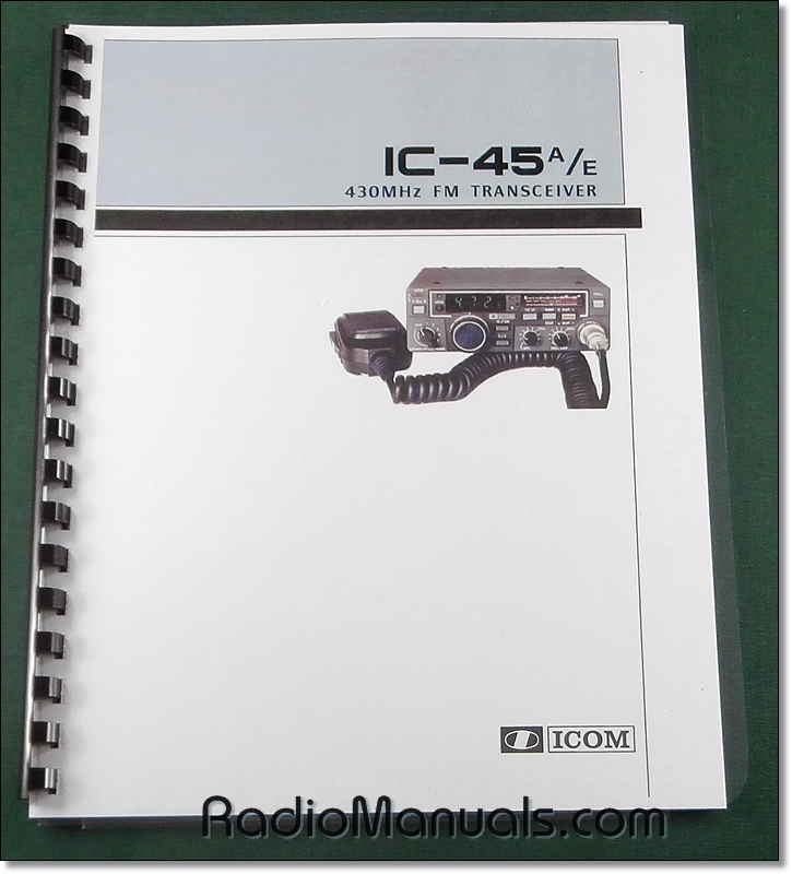 Icom IC-45A/E Instruction Manual