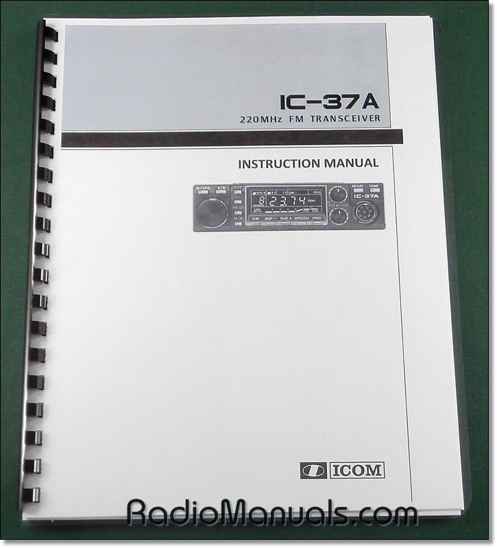 Icom IC-37A Instruction Manual - Click Image to Close