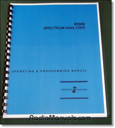 HP 8566B Operating & Programming Manual - Click Image to Close