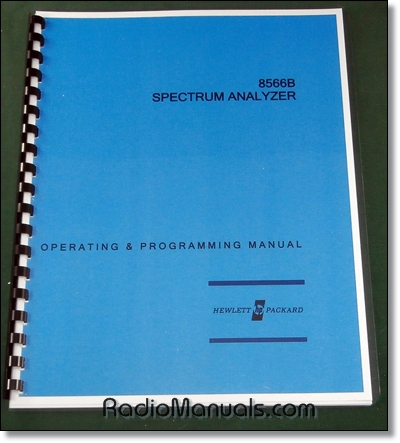 HP 8566B Operating & Programming Manual