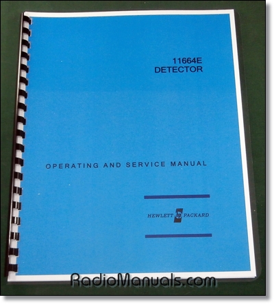 HP 11664E Operation & Service Manual - Click Image to Close