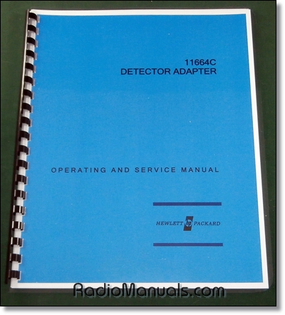 HP 11664C Operation & Service Manual - Click Image to Close