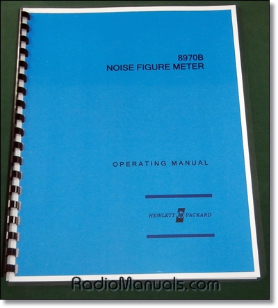 HP 8970B Operating Manual HP 8970B Operating Manual