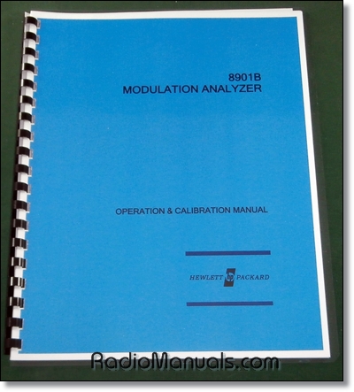 HP 8901B Operation & Calibration Manual HP 8901B Operation & Calibration Manual