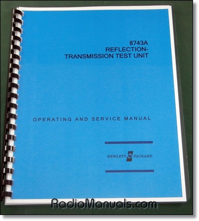 HP 8743A Operation & Service Manual - Click Image to Close