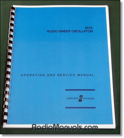 HP 207A Operating & Service Manual - Click Image to Close